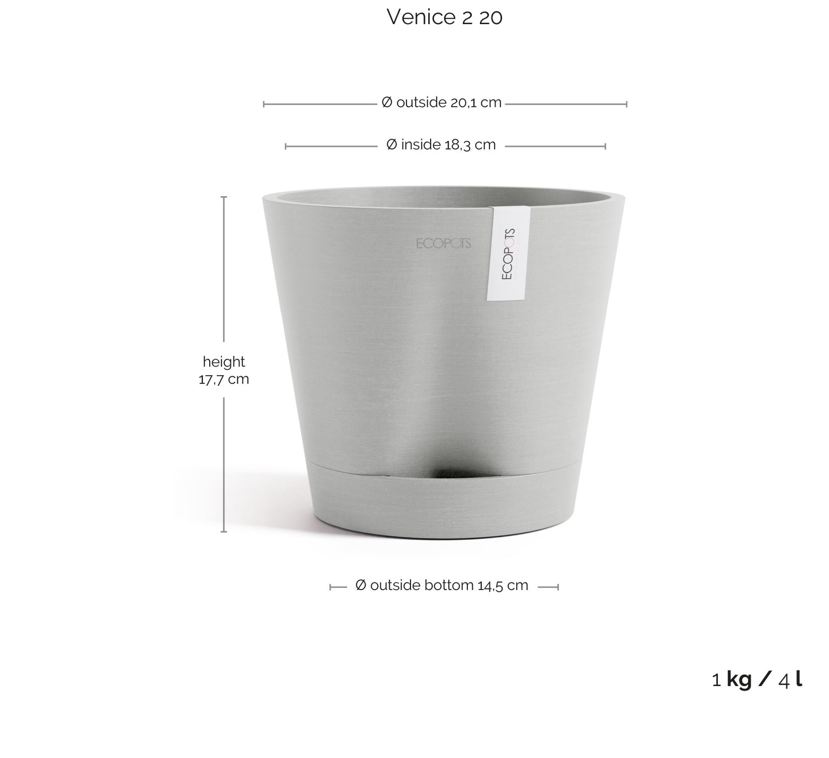 Ecopots-venice-2-white-grey-20-cm-H17-5-cm-incl-waterreservoir