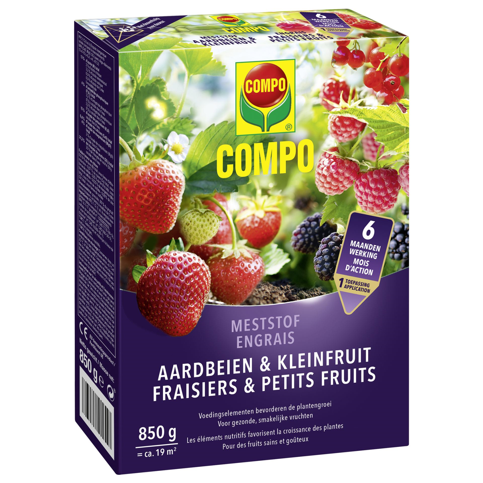 Engrais Compo pour fraises et petits fruits - 850gr - 45/m²