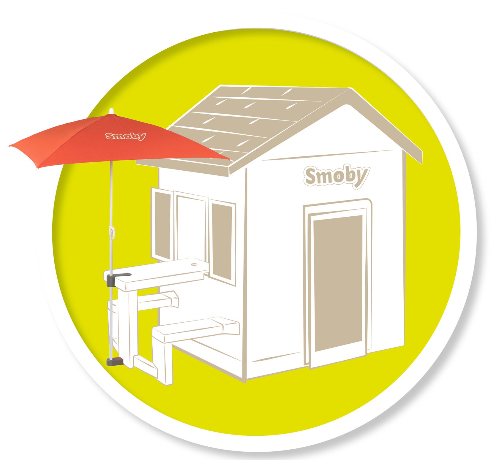 Accessoire Smoby - parasol pour cabanes Smoby