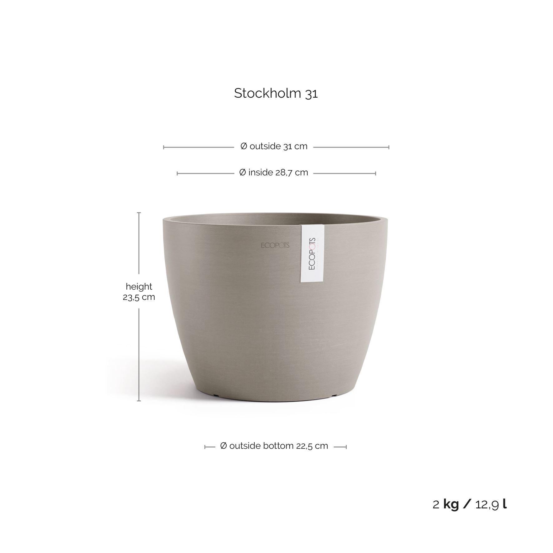 Ecopots-stockholm-taupe-31cm-H23-3-cm