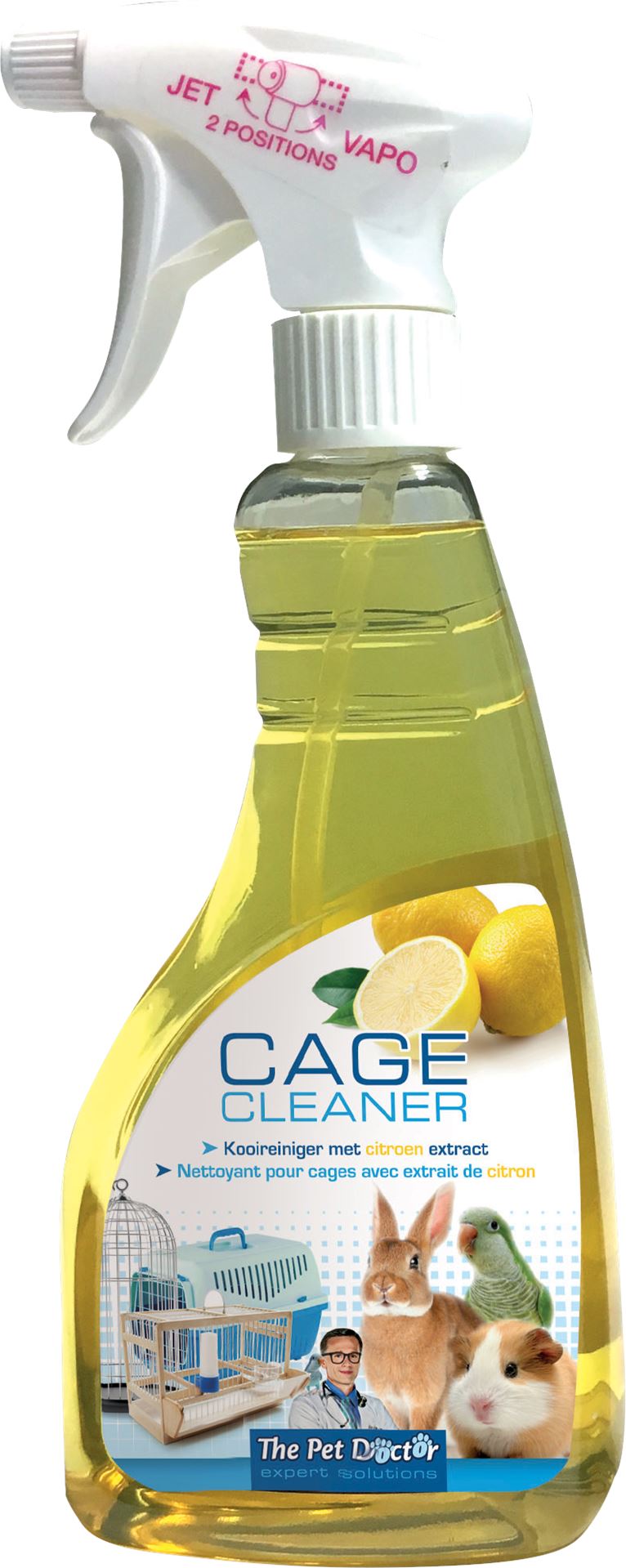Cage-cleaner-citroen-500ml-voor-het-reinigen-van-kooien-hokken-voederbakken-en-accessoires
