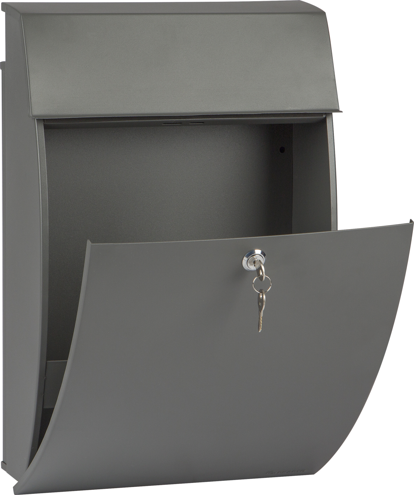Practo Garden vancouver matte gray - Letterbox in matte gray - 15x32x48cm - Pantone 425C