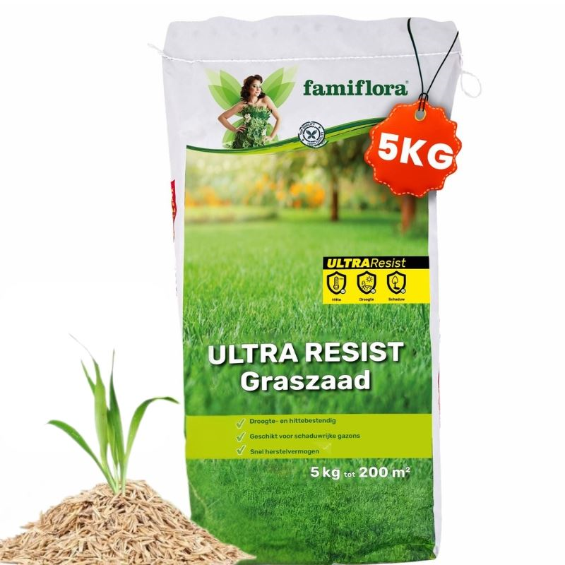 Famiflora semence de gazon 5kg jusqu'à 200m² - Ultra Resist - tout usage