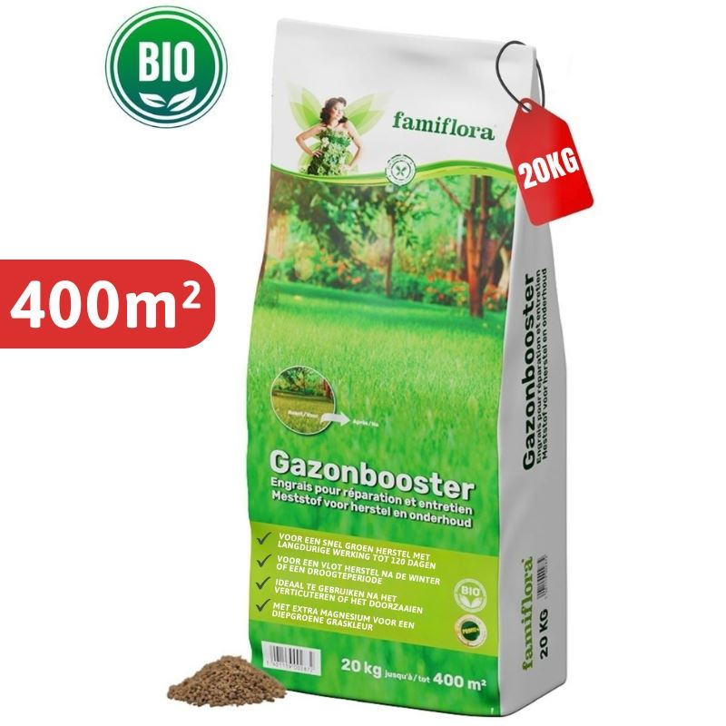 Famiflora gazonmeststof 20kg voor 400m² - Booster