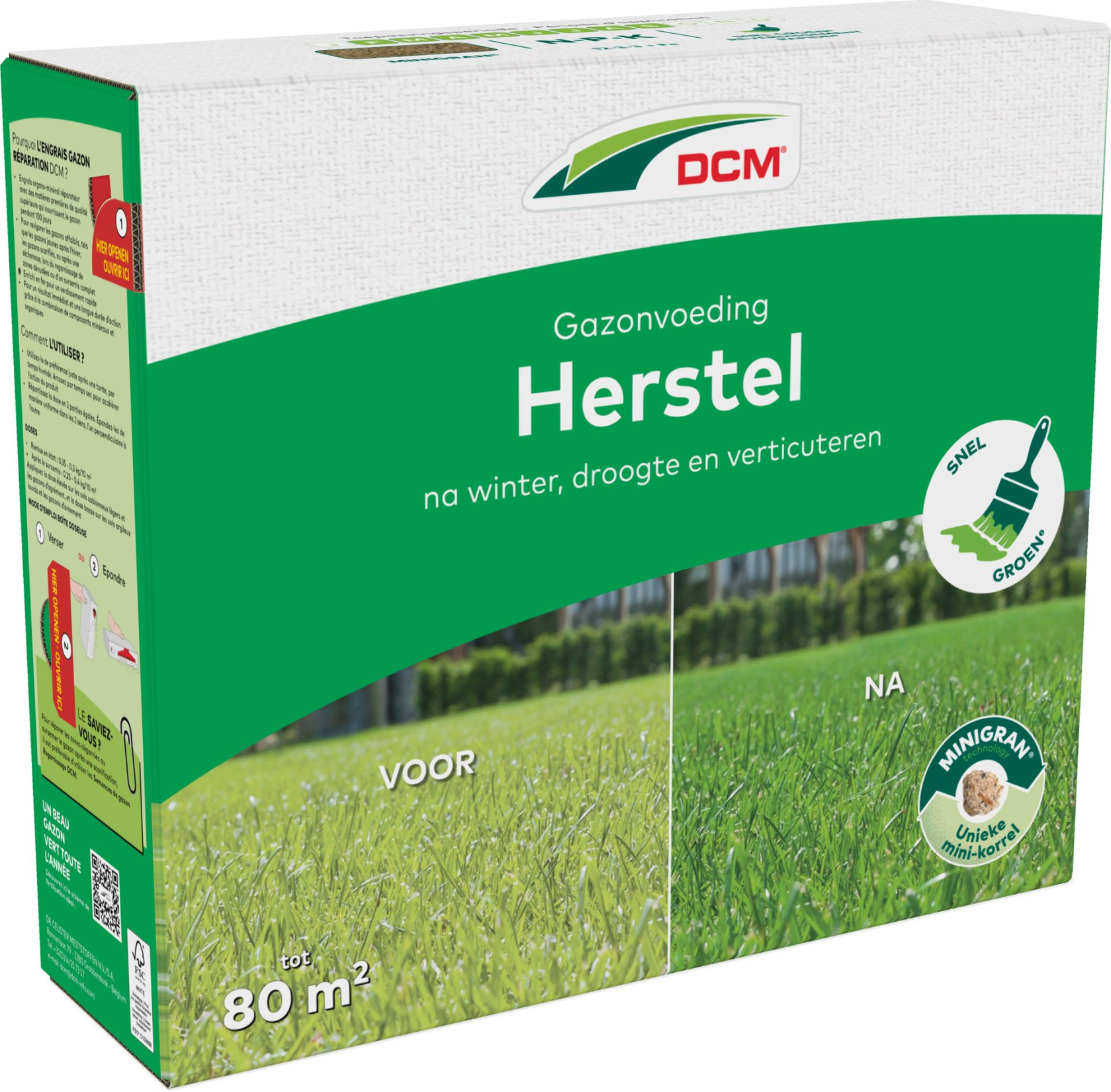 DCM Gazonvoeding Herstel 3kg (80m²)