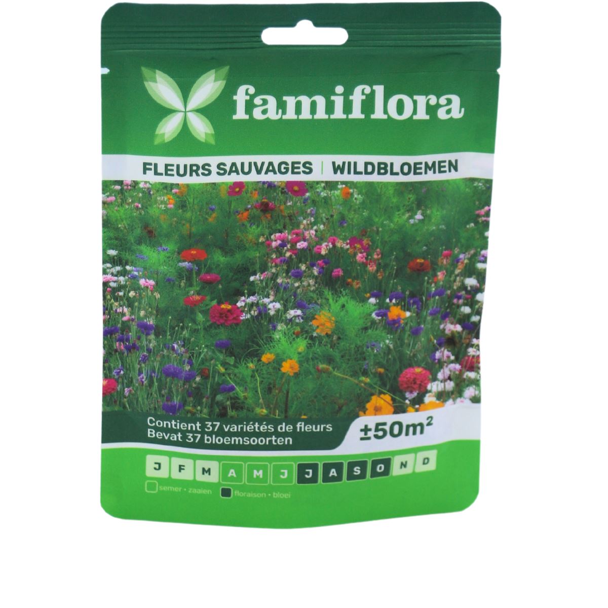 Famiflora wildbloemenmengsel bloemenzaden - tot 50m²