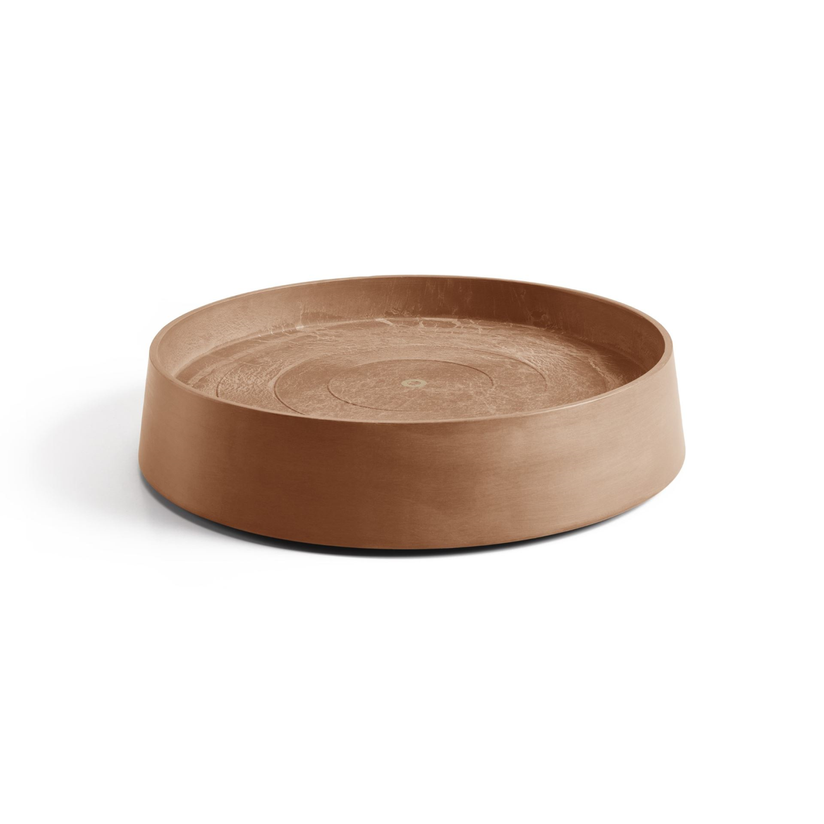 Ecopots soucoupe à roulettes Oslo - Ronde - Terra - Diamètre 50 x H10,5 cm