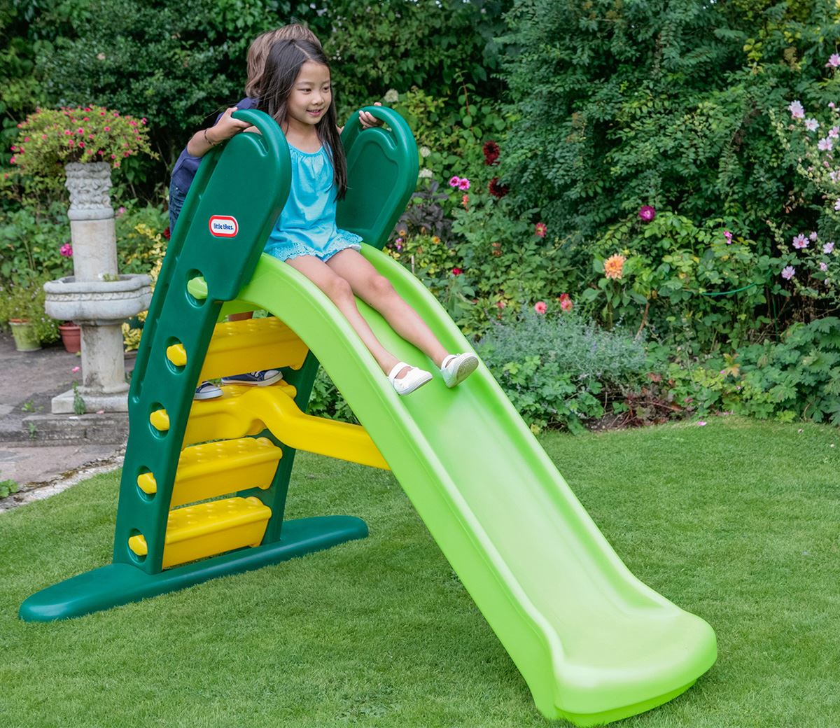 Little-Tikes-glijbaan-Giant-slide-Evergreen-125cm-hoog-groen-geel