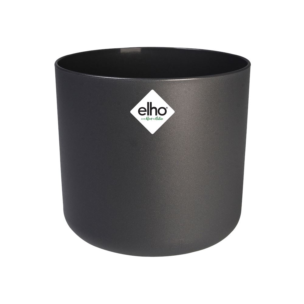 elho B.for Soft Rond 30 - Antraciet (Zwart) - Ø 30 x H 28 cm - Ideaal voor binnen - 100% gerecycled