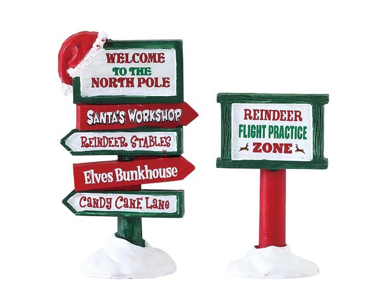 Lemax-North-Pole-Signs-Set-Of-2