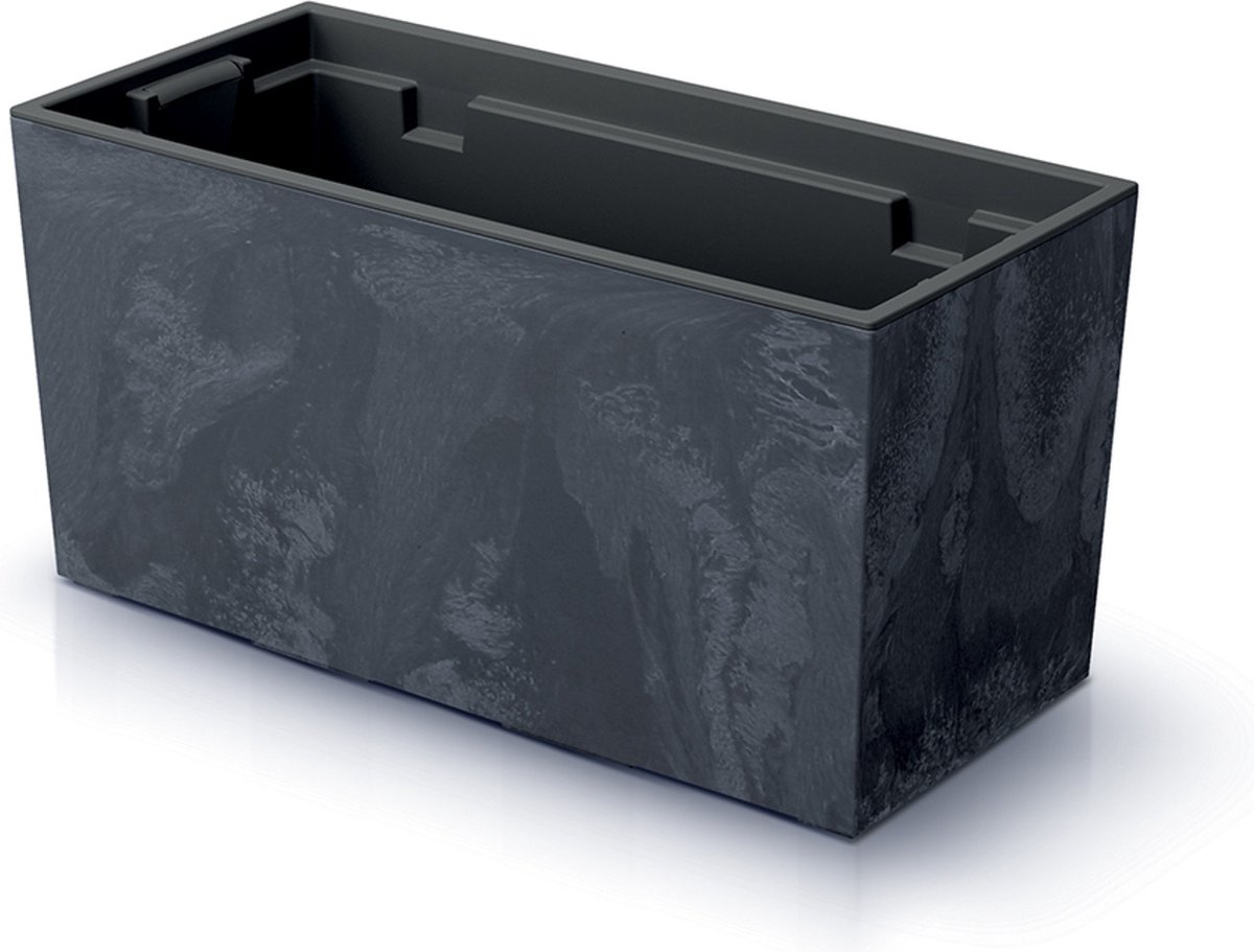 Prosperplast Urbi Case Effet Béton - Anthracite - 39,5 x 18,5 cm - Aspect béton