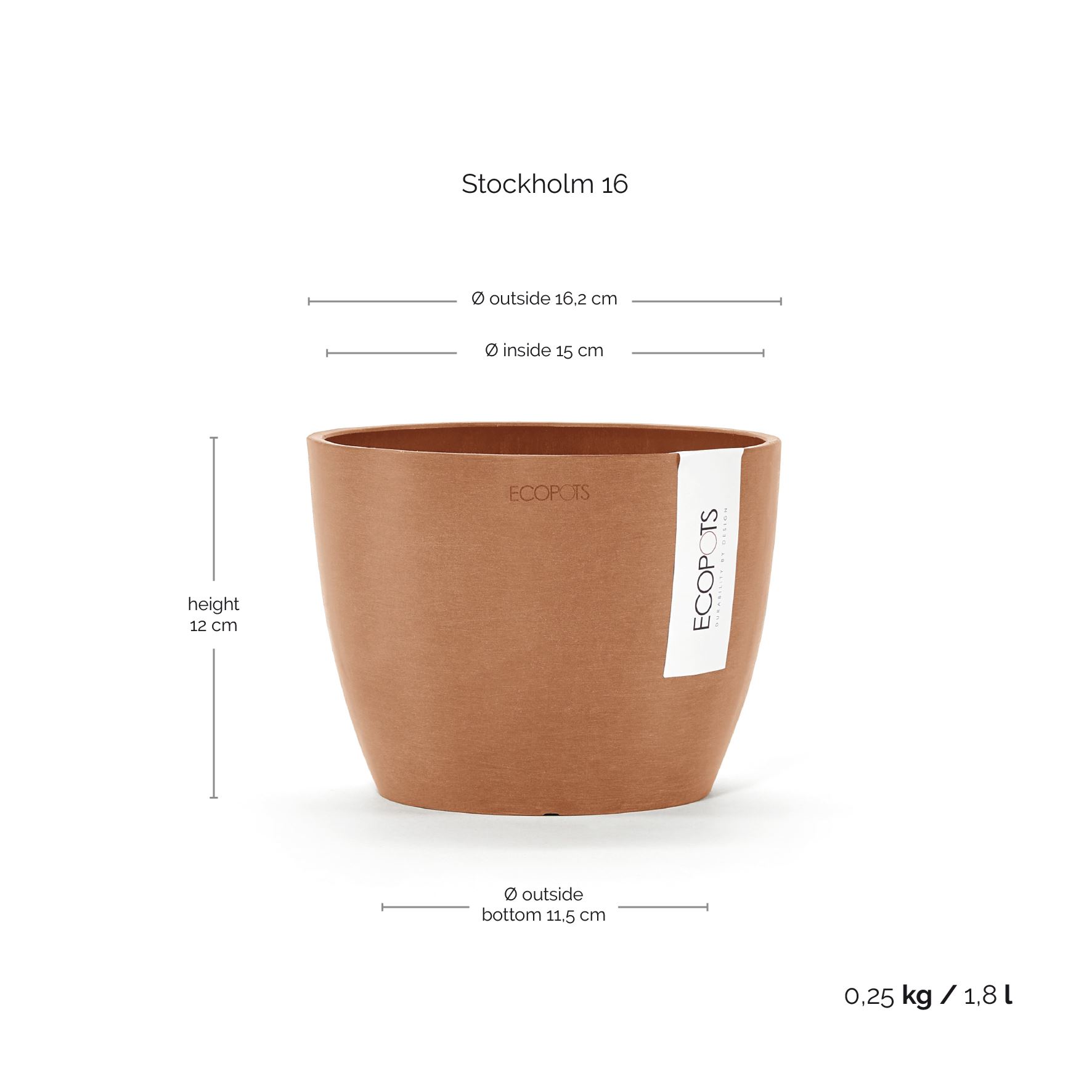 Ecopots-stockholm-mini-terra-16-cm-H12-5-cm