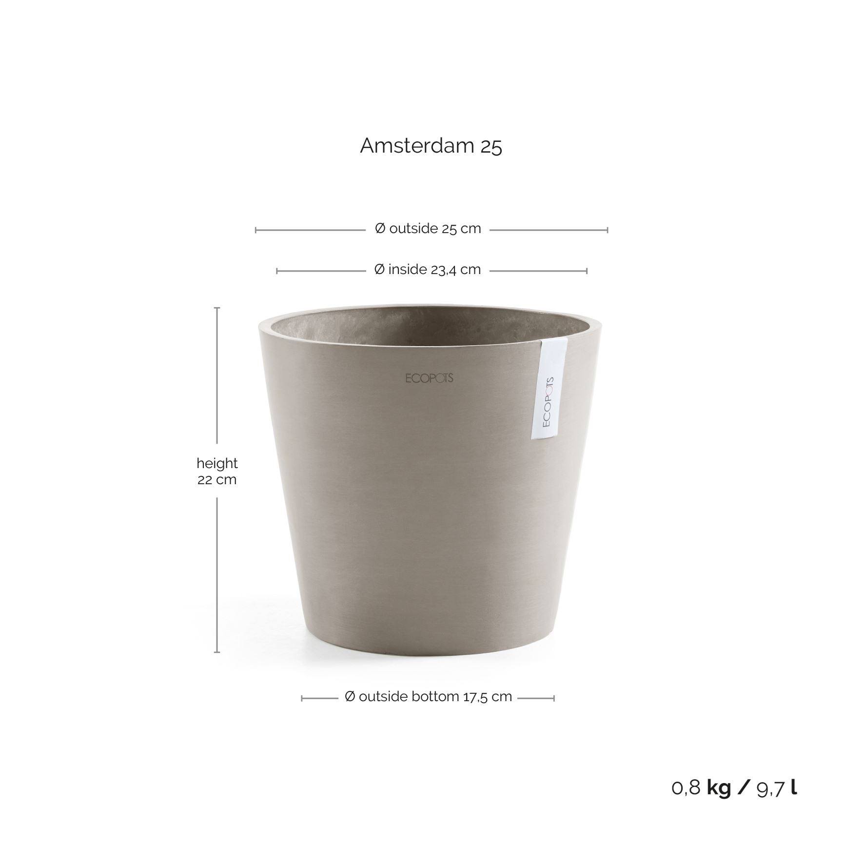 Ecopots-amsterdam-taupe-25-cm-H24-5-cm