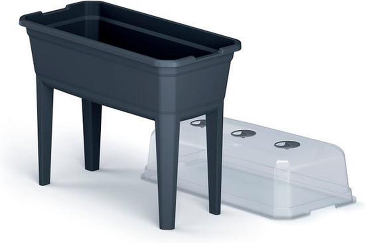 Prosperplast Respana Nursery on legs - Anthracite - 60 x 75 cm - With lid