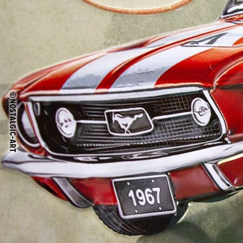 tin-sign-30-x-40-Ford-Mustang-GT-1967-Red-
