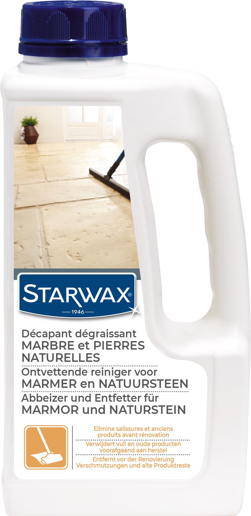 Décapant anti-salissures Starwax pour marbre et pierre naturelle (1l)