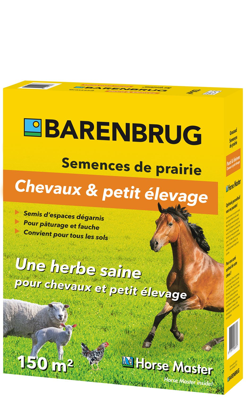 Barenbrug Horse Master - Graines d'herbe pour pâturages pour chevaux et petits bovins 1,5kg
