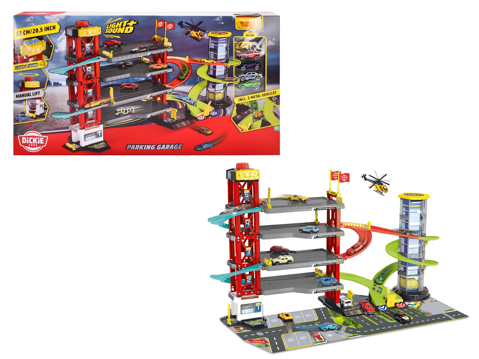 Dickie Toys Parking Garage Toy garage Endless Play Fun