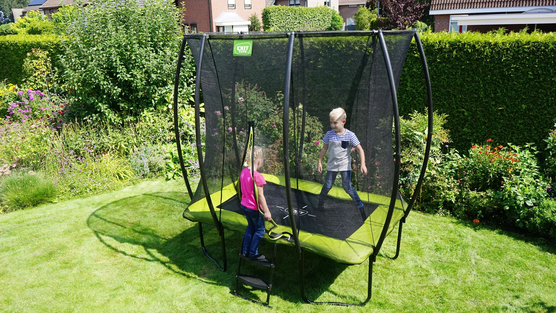 EXIT-Silhouette-trampoline-153x214cm-groen