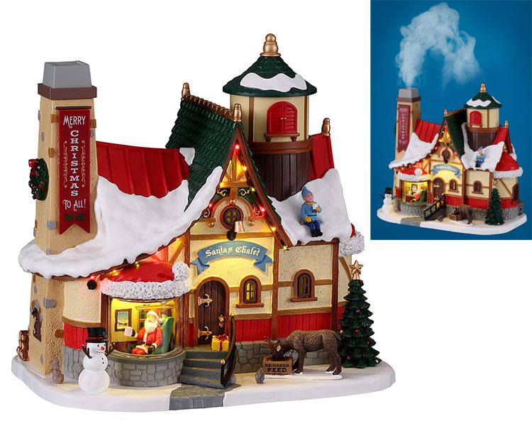 Lemax-santa-s-chalet-with-4-5v-adaptor