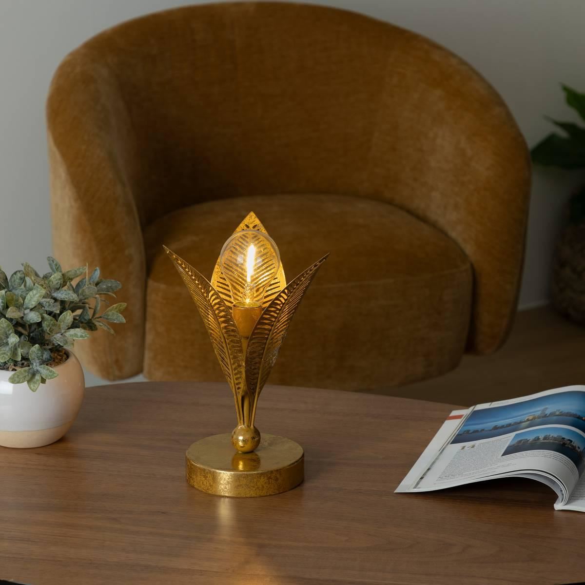 Lamp-Leaf-led-H25cm-goud