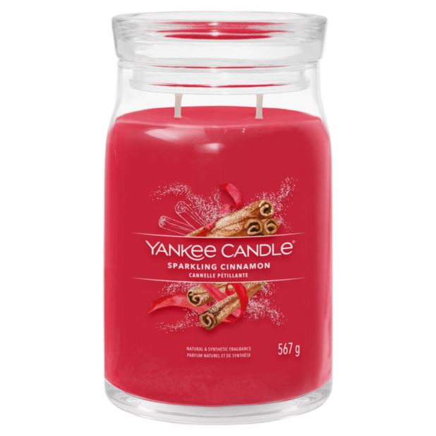 Yankee Candle scented candle - Sparkling Cinnamon - Signature Large Jar