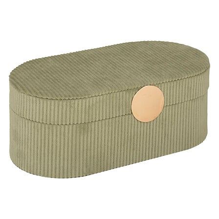 Juwelendoos-Enya-13x10x25cm-fluweel-groen