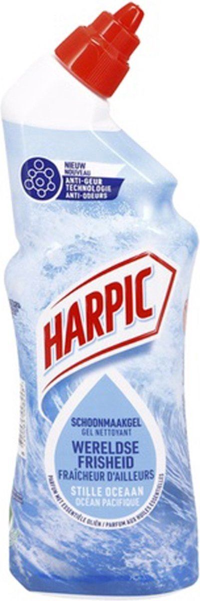 Harpic Toilet Gel Pacific - 750ml - Fresh Scent - Long-lasting Freshness - Hygienic Cleaning