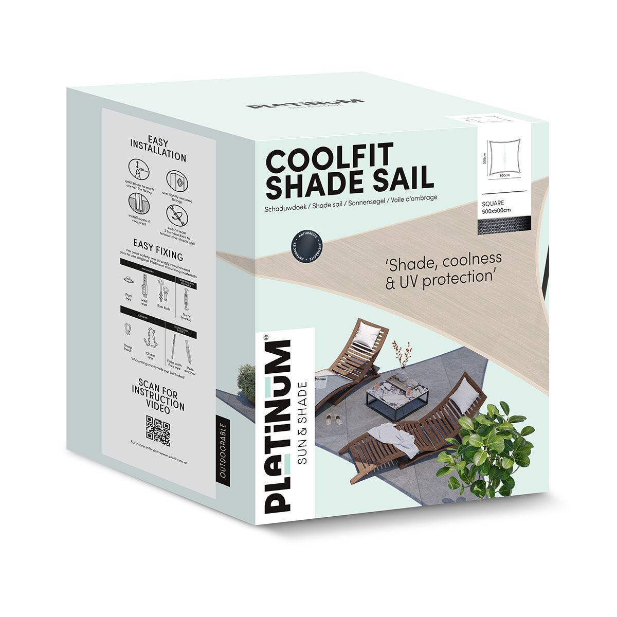 Platinum-Sun-Shade-Schaduwdoek-Vierkant-500x500-Kleur-Ecru-white