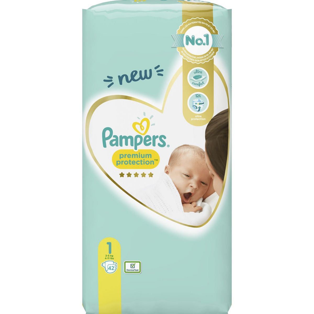 Pampers-Premium-Protection-Diapers-maat-1-42stuks-2-5kg-
