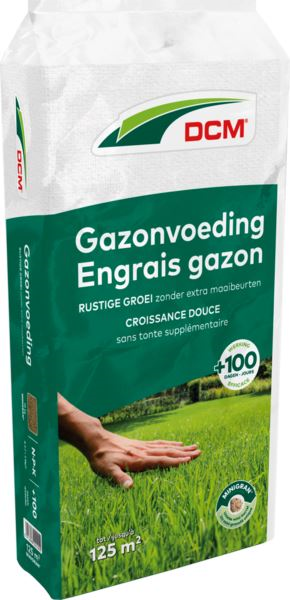 DCM gazonmeststof 10kg voor 100m²