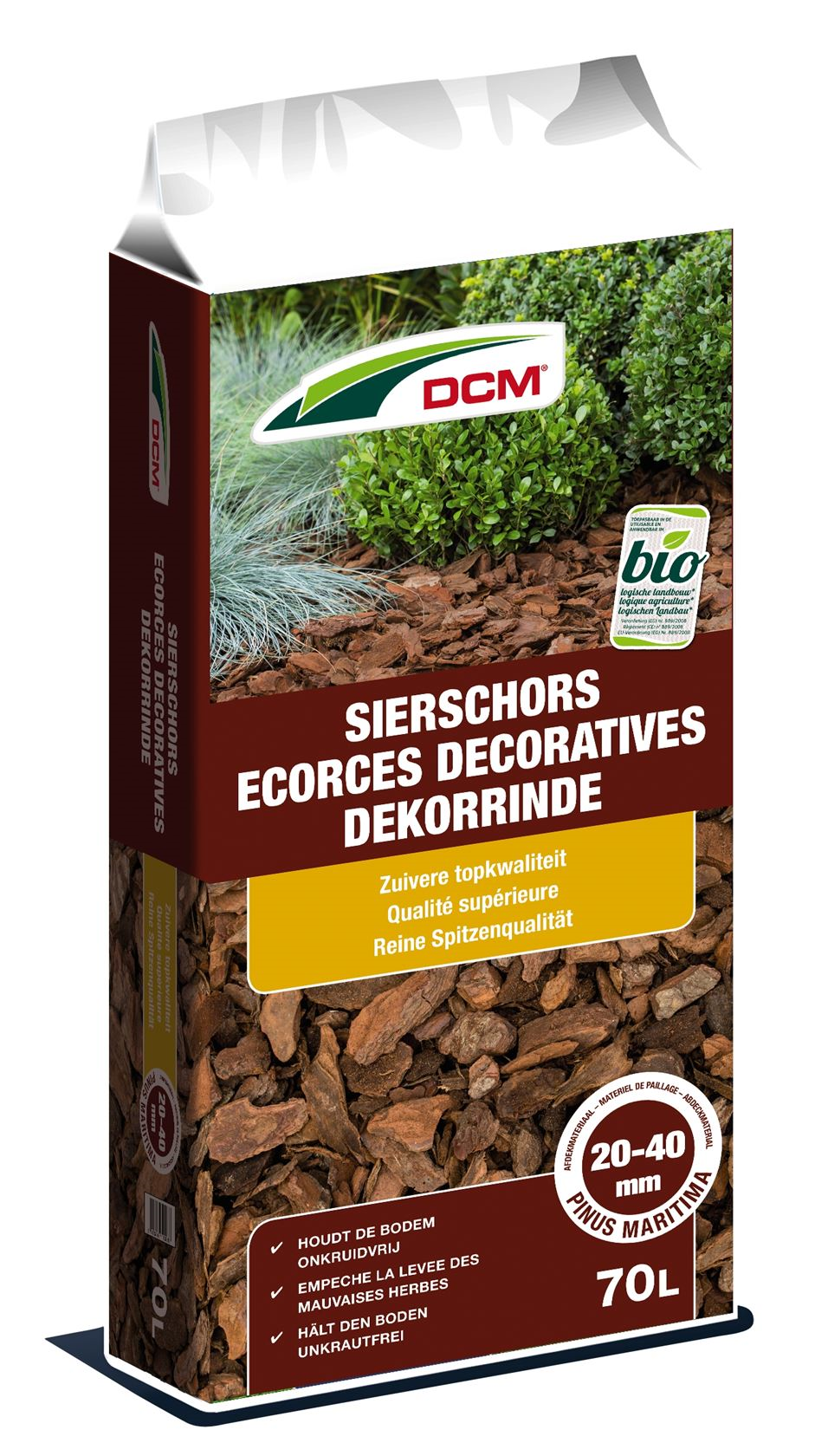 DCM écorce ornementale Pinus Maritima 20/40 mm - 70L - Bio