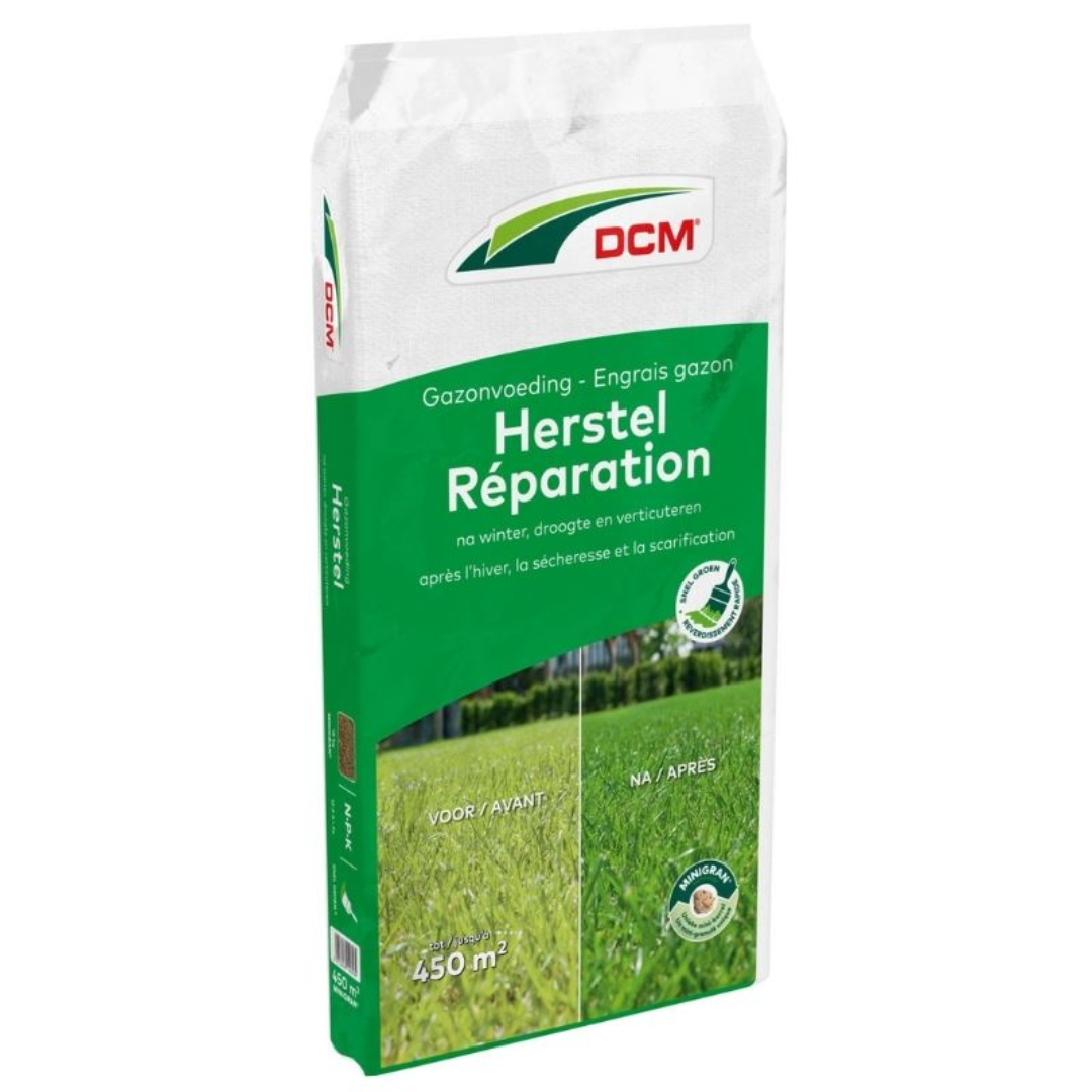 DCM gazonmeststof 18kg voor 450m² - Herstel