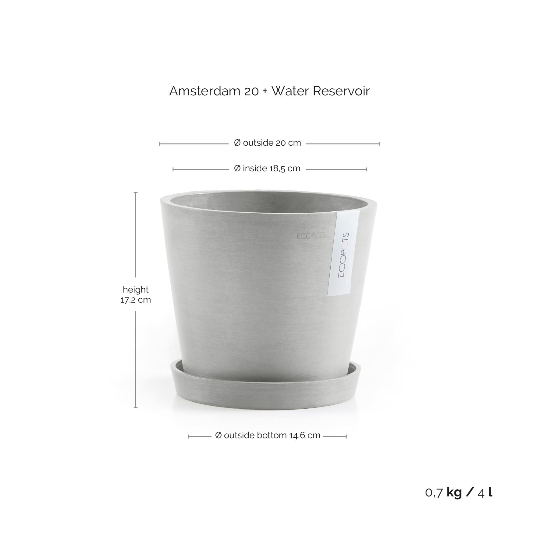 Ecopots-amsterdam-white-grey-20-cm-H17-5-cm-incl-waterreservoir