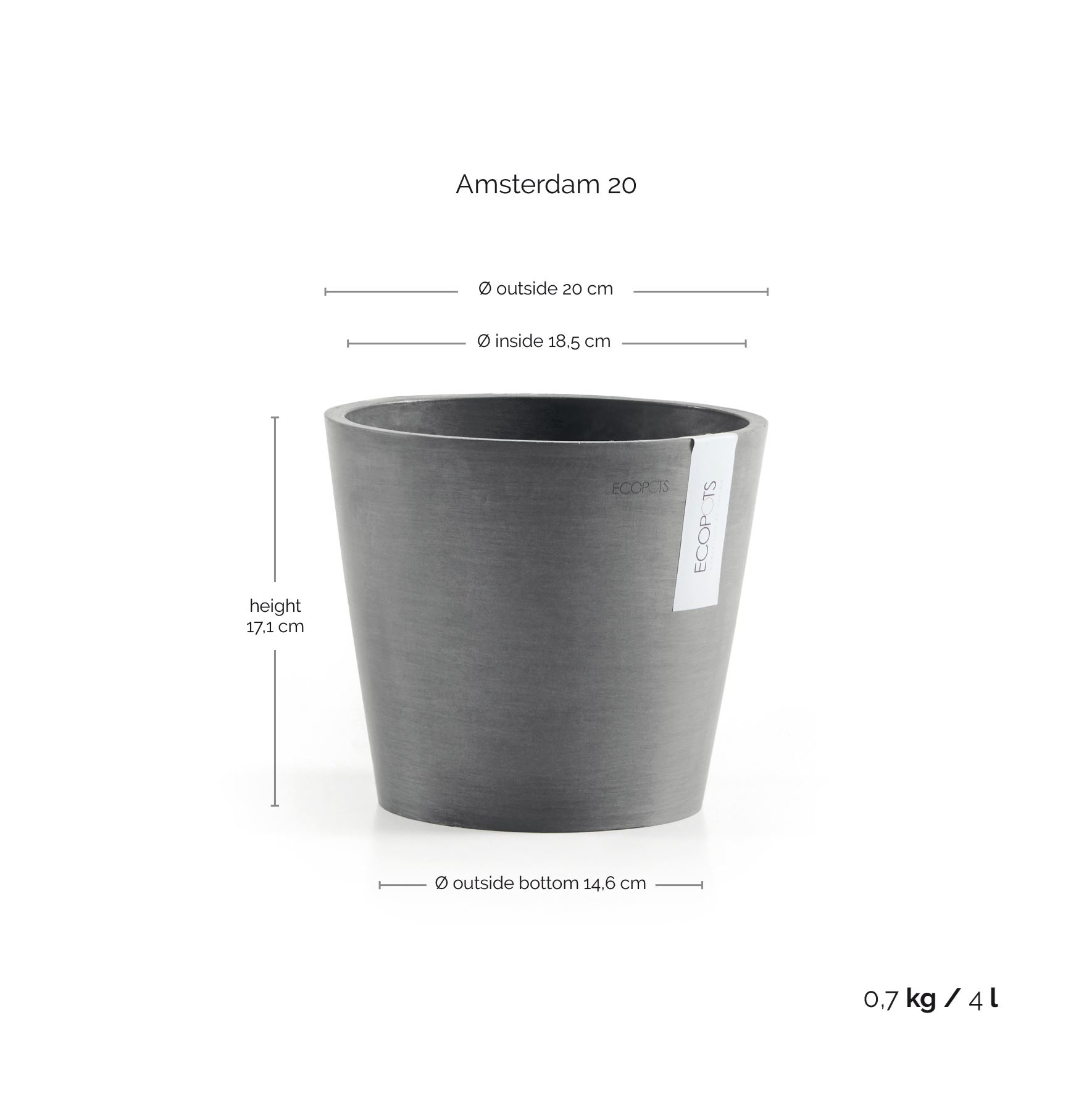 Ecopots-amsterdam-grey-20-cm-H17-5-cm