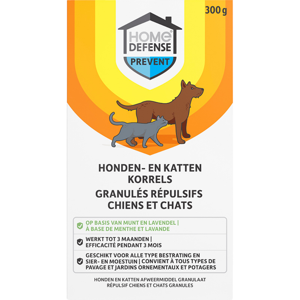 HOME DEFENSE® Honden en Katten Afweermiddel Korrels 300g