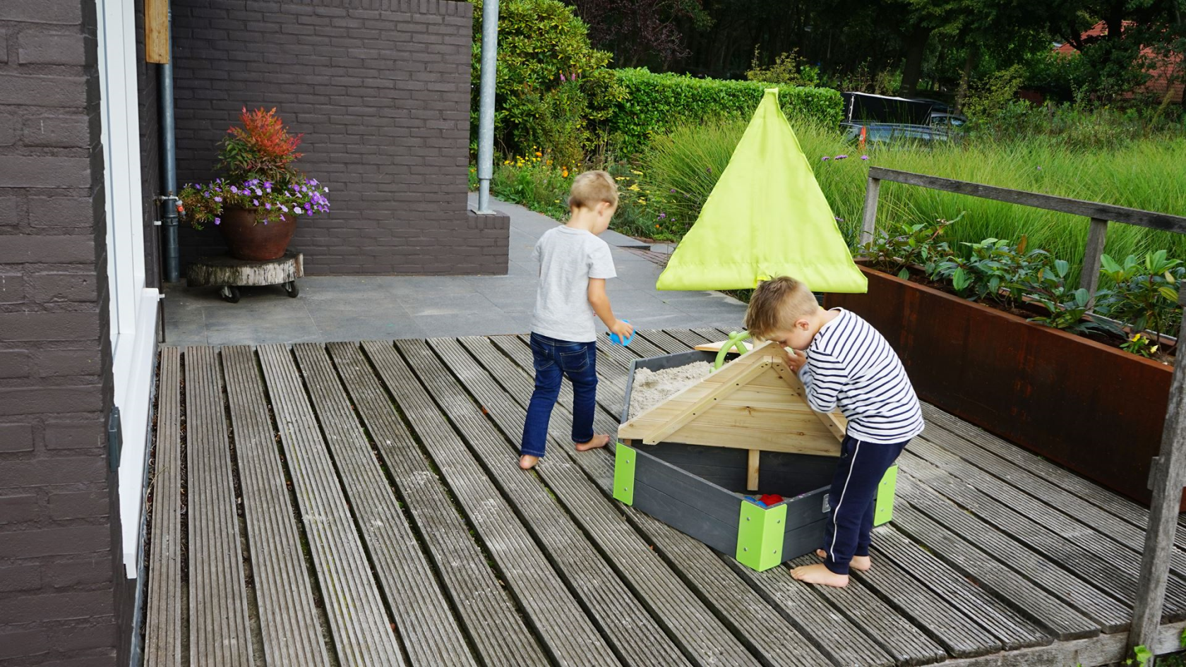 EXIT Aksent wooden sandbox boat 190x90cm