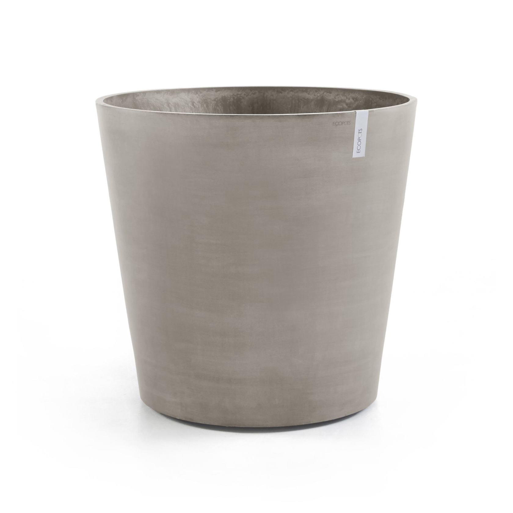 Ecopots flowerpot Amsterdam Wheels 80 - Round - Taupe - Diameter 80 x H74,2 cm