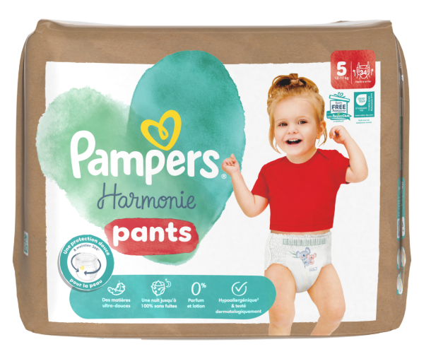 Pampers Harmonie pants - Size 5 (12-17 KG) - 34 diaper pants