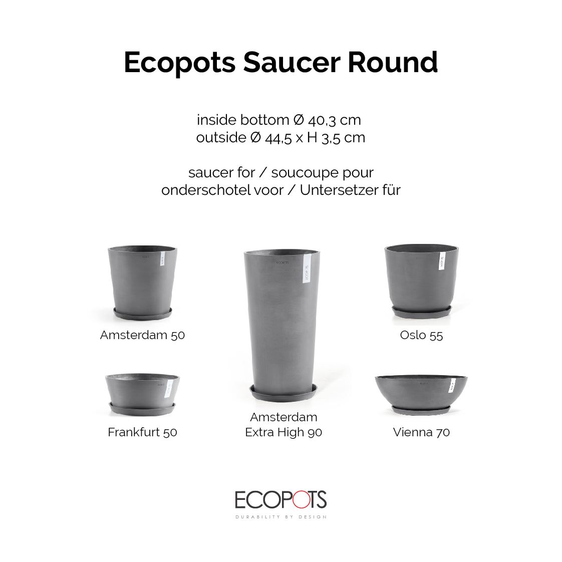 Ecopots-onderschotel-rond-grey-50-cm-H3-5-cm