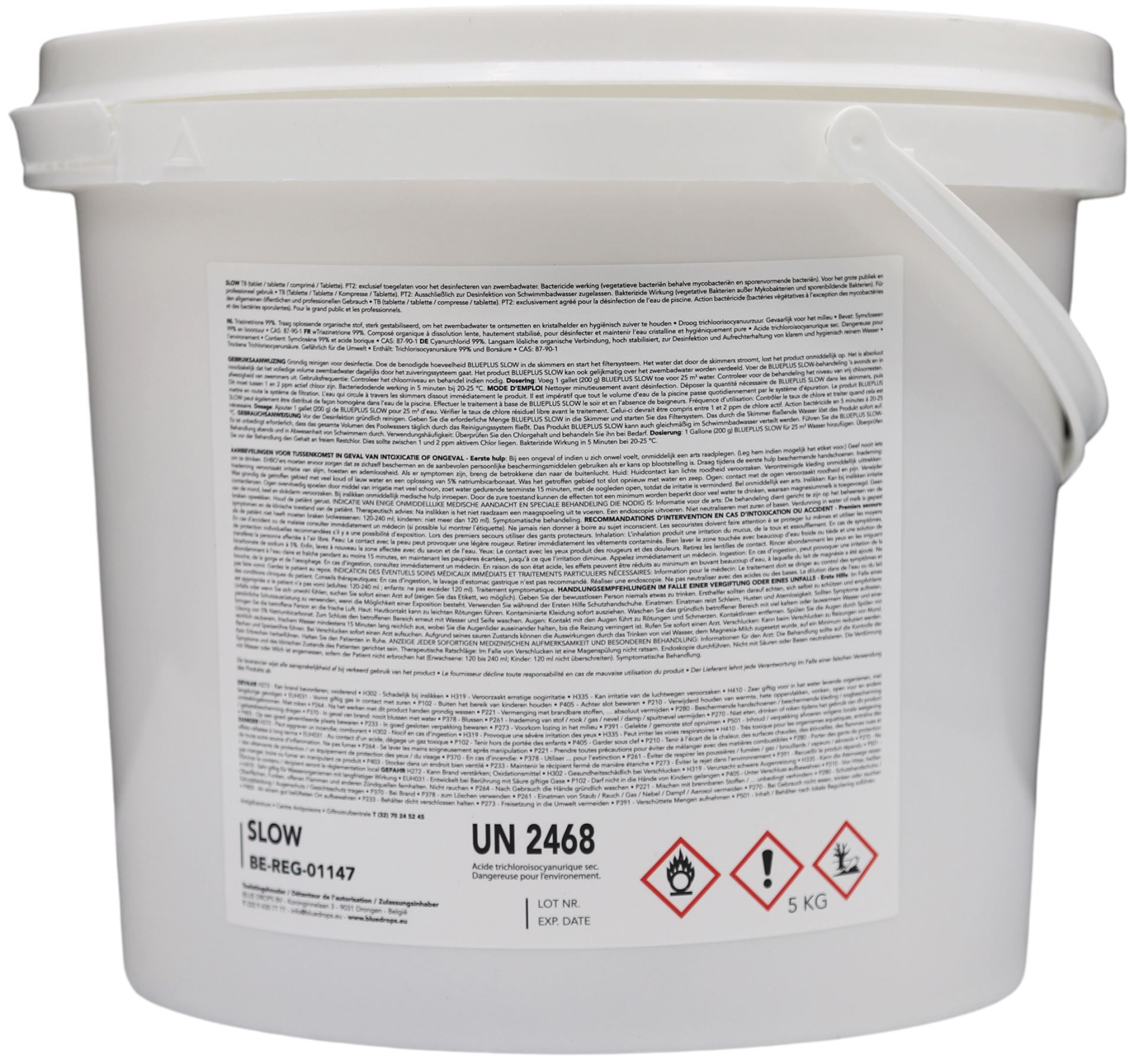 Famiflora Slow - langwerkend chloor 5kg - grote tabletten 200gr