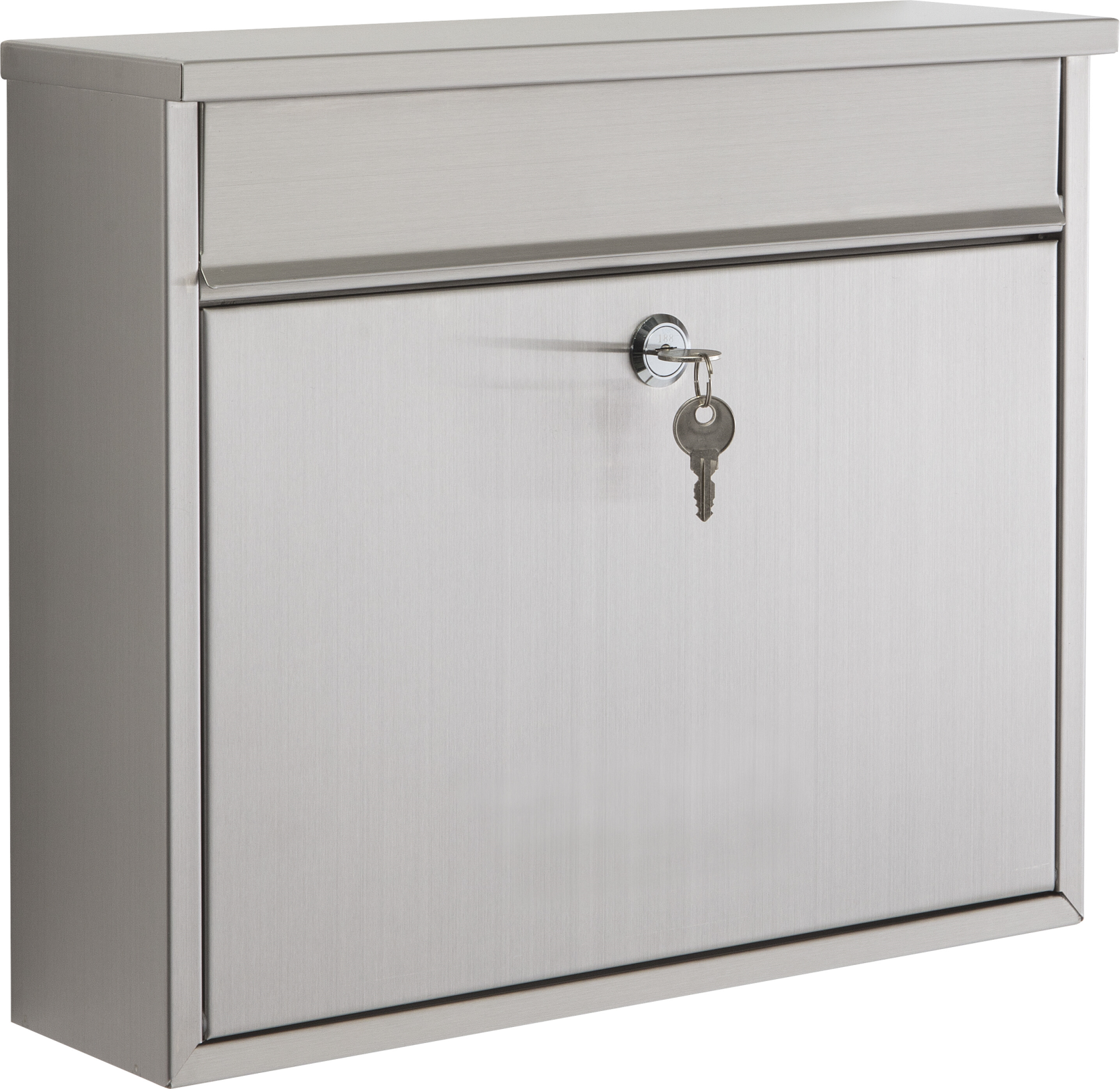 Practo Garden atlanta inox - Brievenbus in inox - 10x36x31cm