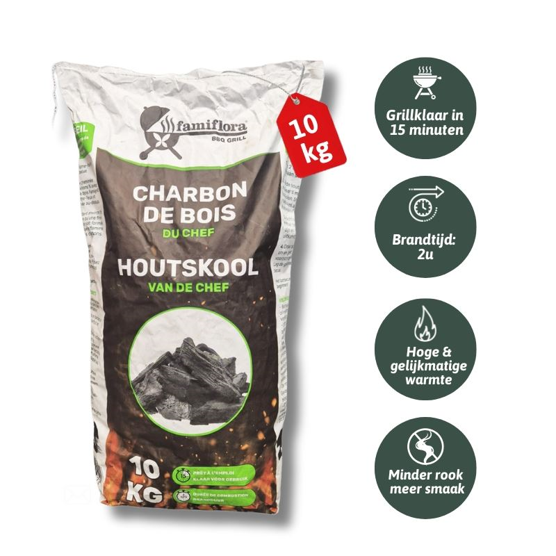 Famiflora - Chef's Famigrill charcoal 10kg - professional quality