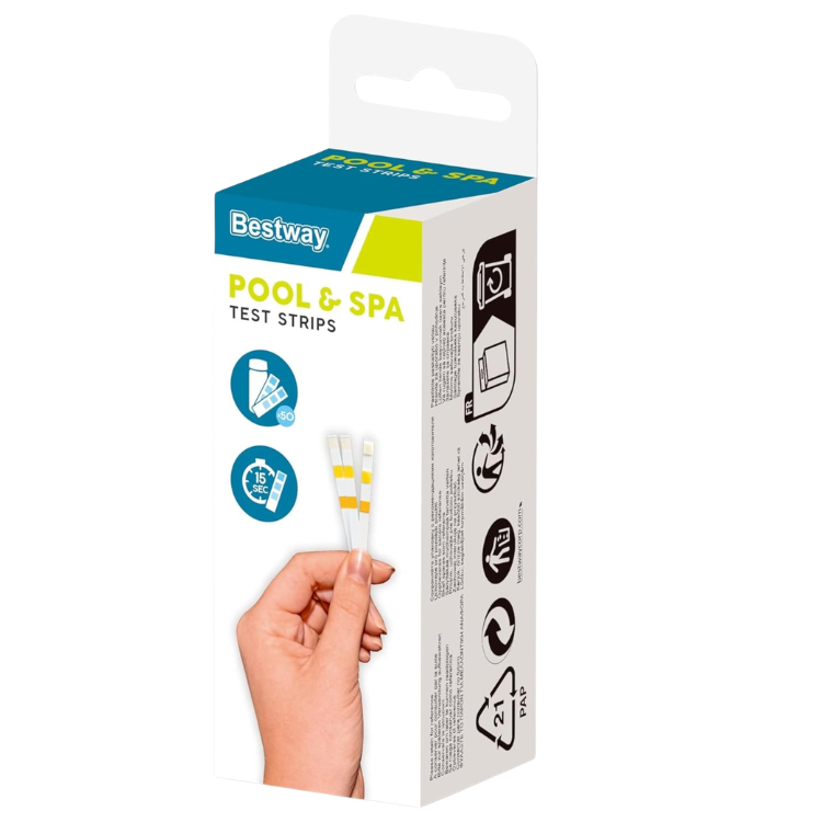 Bestway Pool and spa test strips - 3-in-1 - 50 pieces