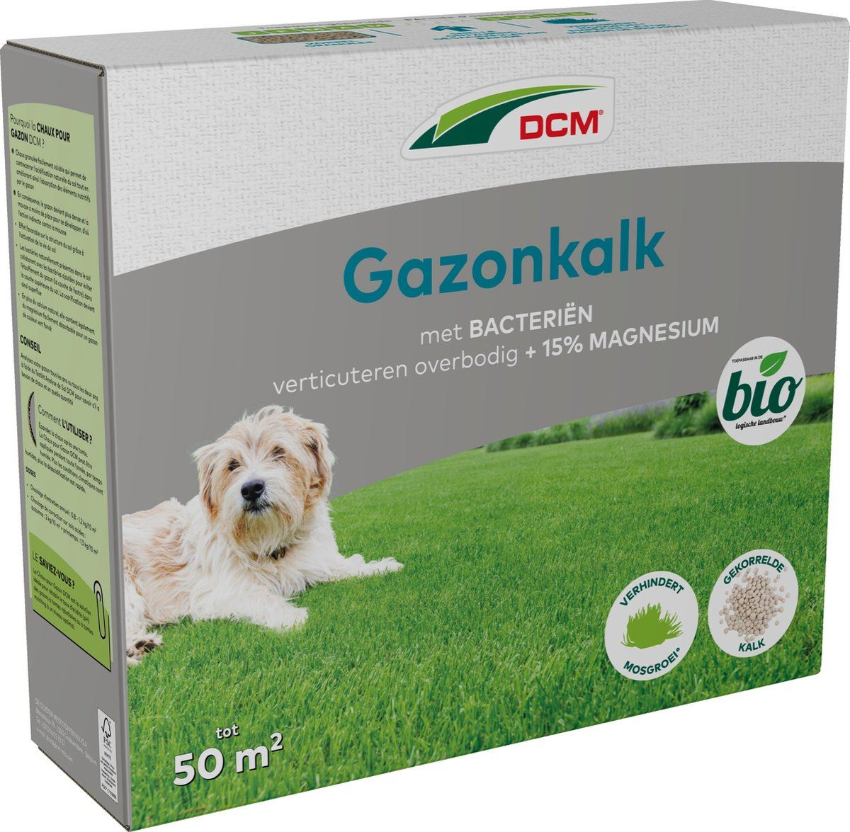 DCM Gazonkalk - 4kg tot 50m² - bio