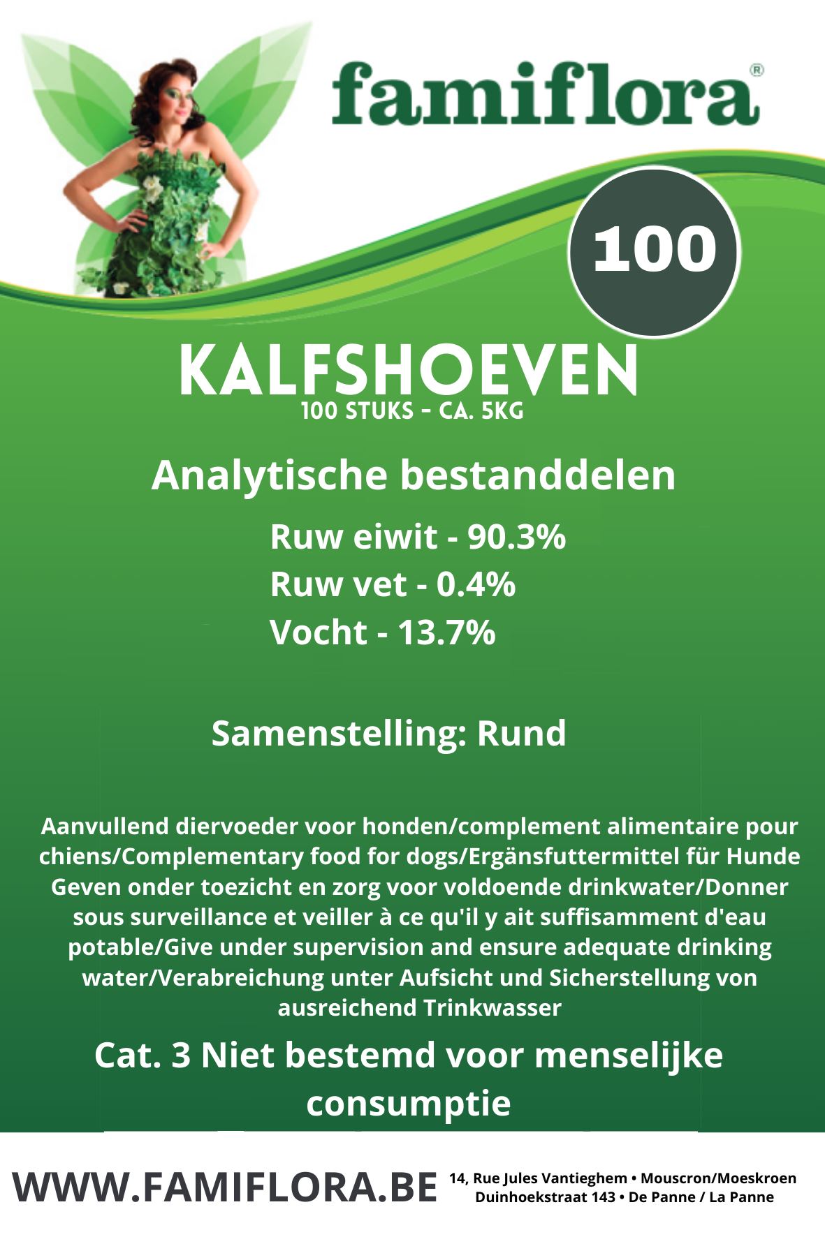 kalfhoefjes-zak-100-stuks