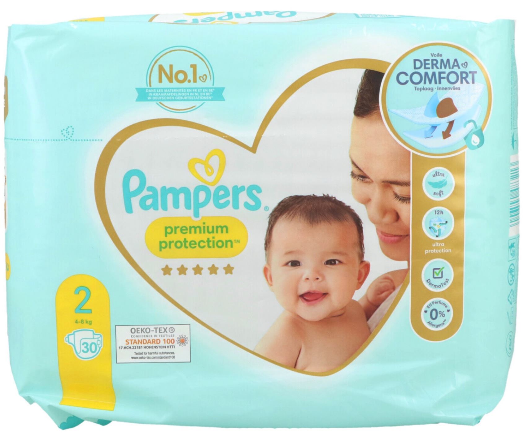 Pampers-Premium-Protection-luiers-Maat-2-30-luiers-4-8-KG-