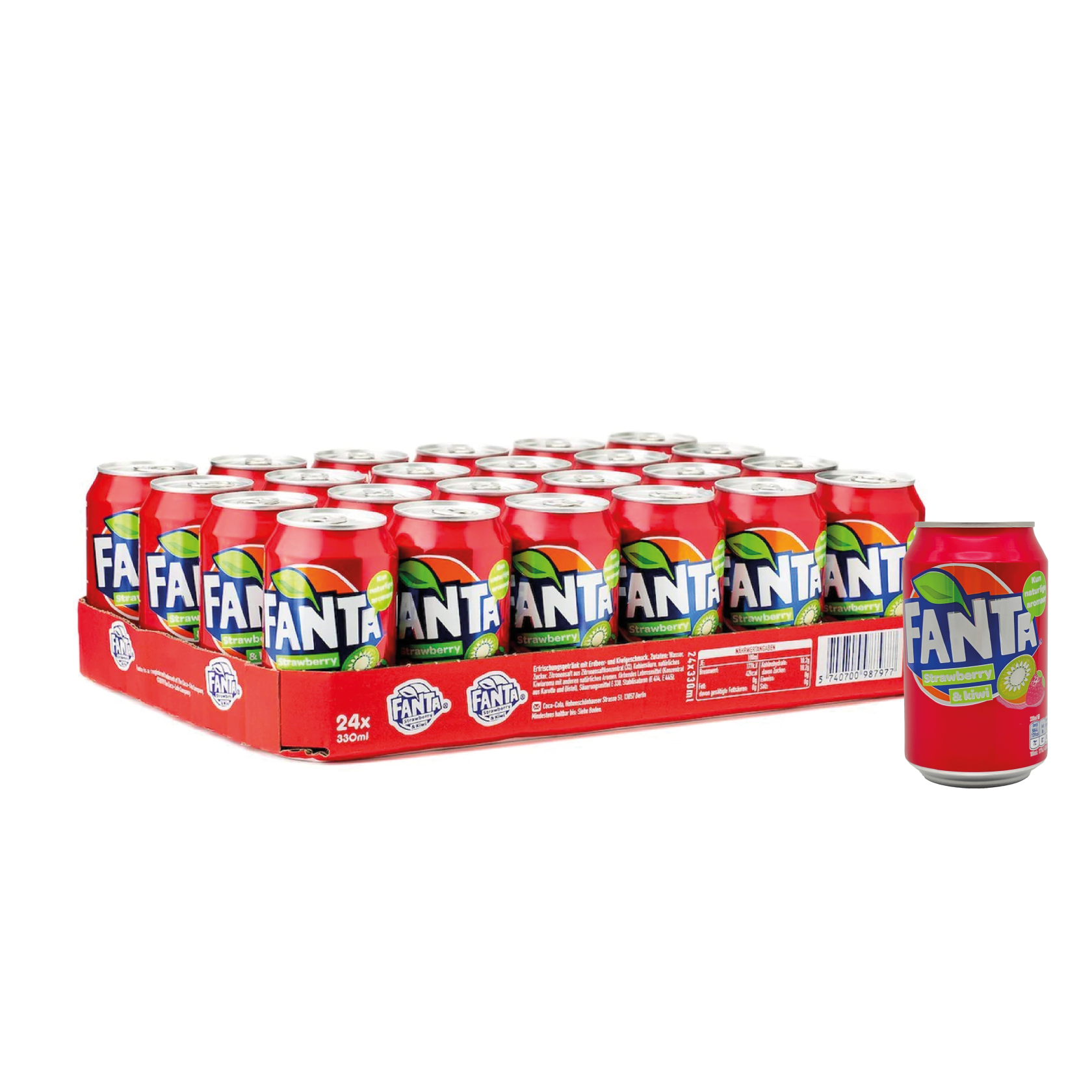 Fanta Strawberry & Kiwi - 24 x 33 cl tray