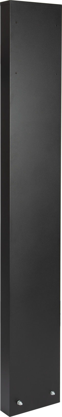 Practo Garden Letterbox stand - matte black - 7,5x25x170cm - RAL 9005