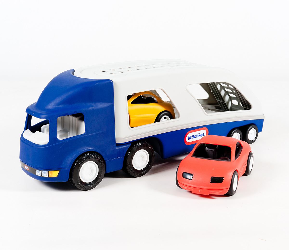 Little-Tikes-Grote-Auto-transporter-blauw-grijs-incl-2-auto-s
